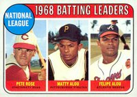 1969 Topps #2 N.L. Batting Leaders Baseball Card