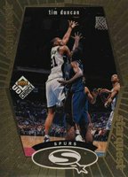 1998 Upper Deck Choice Starquest #SQ24 Tim Duncan Gold Basketball Card