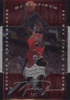 1999 Upper Deck MJ Athlete of the Century #26 Michael Jordan Platinum 1/1 Basketball Card