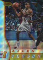1996 Bowman's Best Rookie #R1 Allen Iverson Atomic Refractor Basketball Card