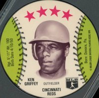 1976 Red Barn Discs  # Ken Griffey Sr. Baseball Card