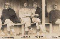 1915 Real Photo Postcard # Henriksen/Hooper/Ruth/Scott Baseball Card