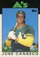 1986 Topps Traded #20T Jose Canseco Baseball Card