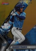 2019 Bowman's Best Top Prospects #TP-1 Wander Franco Gold Refractor Baseball Card
