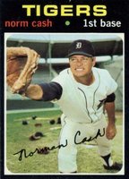 1971 Topps #599 Norm Cash Baseball Card