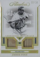 2020 Panini Flawless Legendary Materials #LMJF Jimmie Foxx Gold Baseball Card