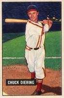 1951 Bowman #158 Chuck Diering Baseball Card