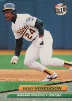 1992 Ultra #114 Rickey Henderson Baseball Card