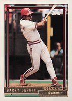 1992 Topps Gold #465 Barry Larkin Winner Baseball Card