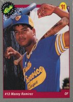 1991 Classic Draft Picks #10 Manny Ramirez Baseball Card