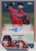 2023 Topps Chrome Update Autograph #ACTB Tanner Bibee Refractor Baseball Card