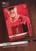 2020 Topps Now Review 2019 #TNR-1 Mike Trout Baseball Card