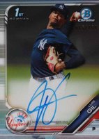 2019 Bowman Chrome Prospects Autographs #CPALGI Luis Gil Refractor Baseball Card
