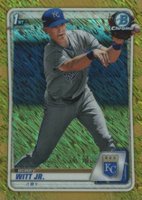 2020 Bowman Chrome Prospects #BCP25 Bobby Witt Jr. Gold Shimmer Baseball Card