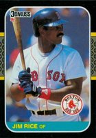1987 Donruss #92 Jim Rice Baseball Card