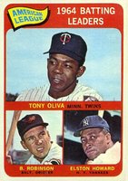 1965 Topps #1 A.L. Batting Leaders Baseball Card