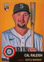 2022 Topps Chrome Platinum Anniversary #237 Cal Raleigh Gold Refractor Baseball Card
