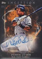 2018 Topps Inception Legendary Debut Autographs #DJ Derek Jeter Orange Baseball Card