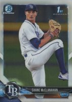 2018 Bowman Draft #BDC9 Shane McClanahan Chrome Baseball Card