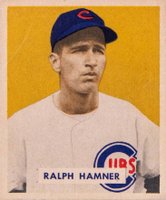 1949 Bowman #212 Ralph Hamner Baseball Card