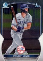 2023 Bowman Chrome Prospects #BCP139 Spencer Jones Baseball Card