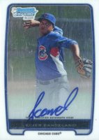2012 Bowman Prospects #BCP20 Jeimer Candelario Chrome-Autograph Baseball Card