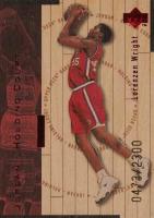 1998 Upper Deck Hardcourt Jordan Holding Court #J12 Lorenzen Wright/Michael Jordan Red Basketball Card