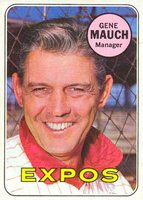 1969 Topps #606 Gene Mauch Baseball Card