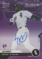 2020 Topps Now Postseason #PS20C Luis Robert Purple Baseball Card