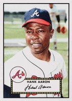 2017 Topps Throwback Thursday  #8 Hank Aaron Baseball Card