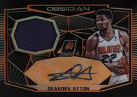 2018 Panini Obsidian Rookie Jersey Autographs #DAY DeAndre Ayton Electric Etch Orange Basketball Card