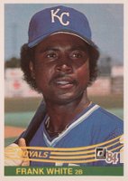 1984 Donruss #222 Frank White Baseball Card