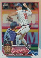 2023 Topps #275 Vaughn Grissom Rainbow Foil Baseball Card