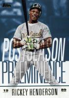 2018 Topps Update Postseason Preeminence #PO-20 Rickey Henderson Blue Baseball Card