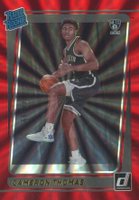 2021 Panini Donruss #203 Cameron Thomas Holo Red Laser Basketball Card