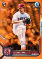 2022 Bowman Chrome Sapphire Edition #6 Reid Detmers Orange Baseball Card