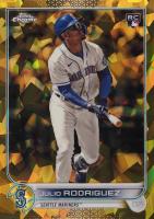 2022 Topps Chrome Update Sapphire Edition #44 Julio Rodriguez Gold Baseball Card