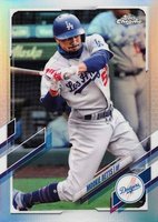2021 Topps Chrome #100 Mookie Betts Refractor Baseball Card
