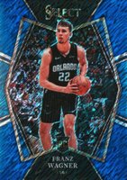 2021 Panini Select #120 Franz Wagner Blue Shimmer Basketball Card