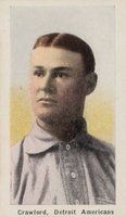 1910 Sporting Life # Sam Crawford Pastel Background Baseball Card