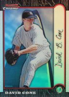 1999 Bowman Chrome International #66 David Cone Refractor Baseball Card