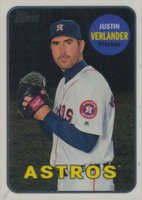 2018 Topps Heritage  #58 Justin Verlander Chrome Baseball Card