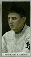 1912 Brown Backgrounds Broadleaf #36 Doc Crandall Baseball Card