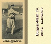 1916 Burgess-Nash Co. #194 Mel Wolfgang Baseball Card
