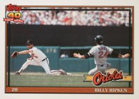 1991 Topps Tiffany #677 Billy Ripken Baseball Card
