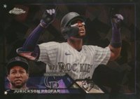 2023 Topps Chrome Update Sapphire Edition #218 Jurickson Profar Black Baseball Card