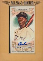 2021 Topps Allen & Ginter Mini Autographs #FMAJCH Jazz Chisholm Baseball Card
