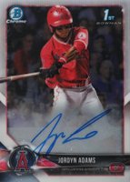 2018 Bowman Draft Chrome Draft Picks Autographs #CDAJA Jordyn Adams Baseball Card