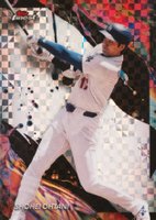 2024 Topps Finest #177 Shohei Ohtani Checkerboard Refractor Baseball Card
