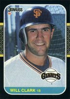 1987 Donruss #66 Will Clark Baseball Card